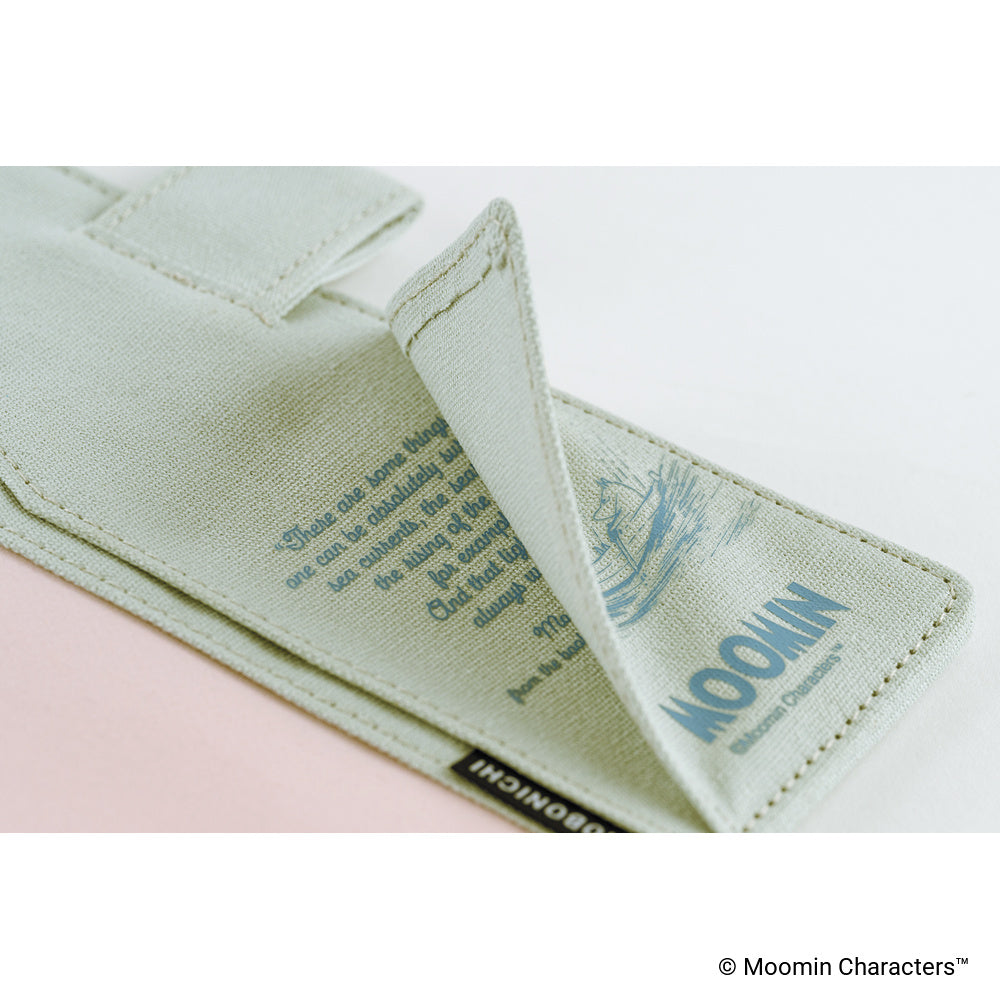 Hobonichi A6 Techo Cover Only - Moomin: My Yard (Pale Mint)