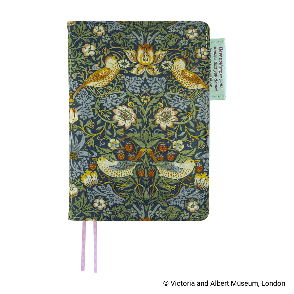 Hobonichi A6 Techo Cover Only - V&A Series: Strawberry Thief