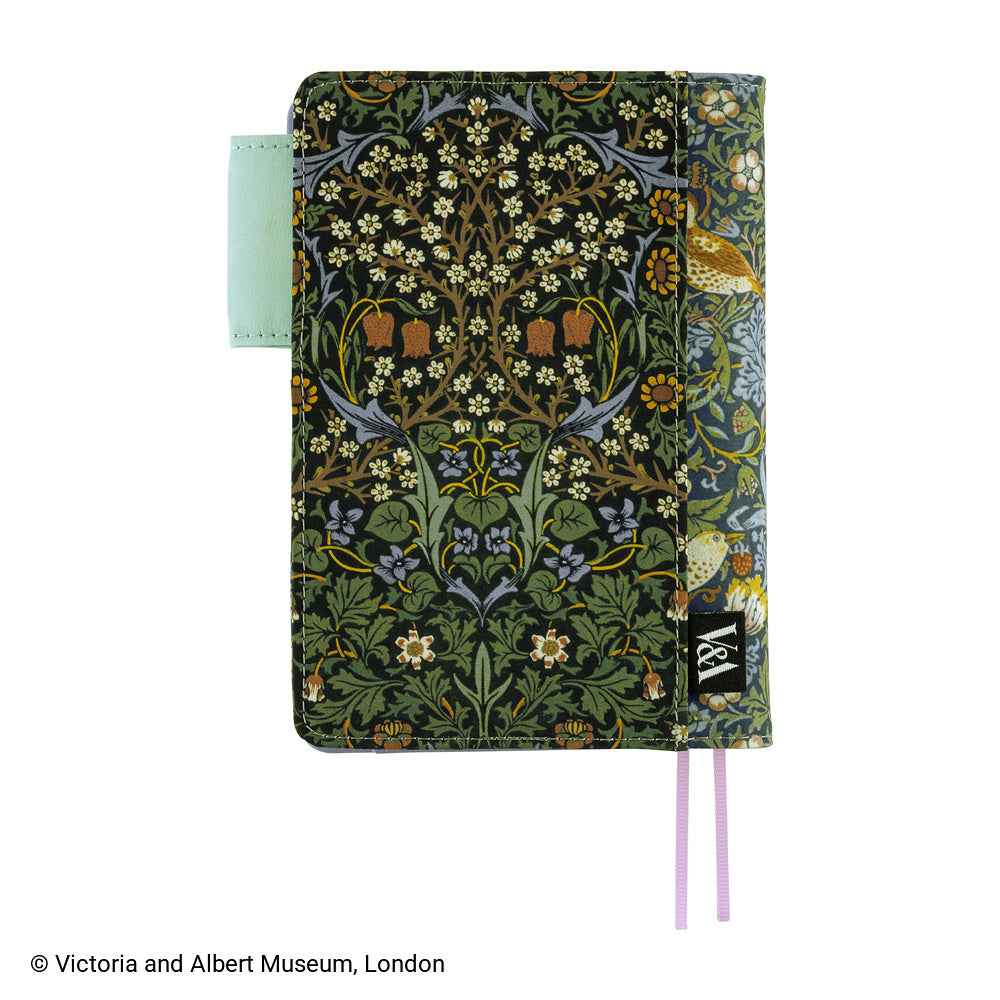 Hobonichi A6 Techo Cover Only - V&A Series: Strawberry Thief