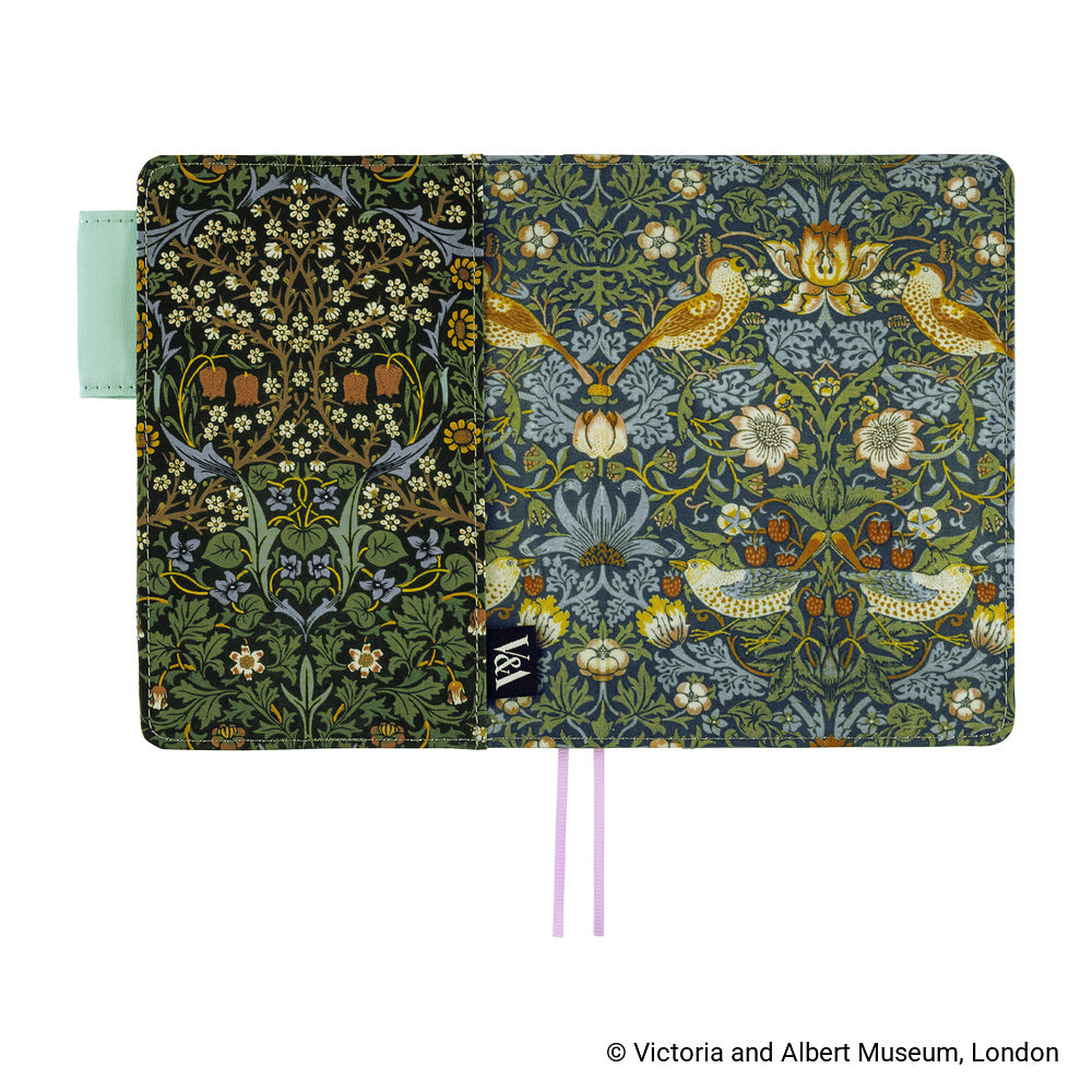 Hobonichi A6 Techo Cover Only - V&A Series: Strawberry Thief