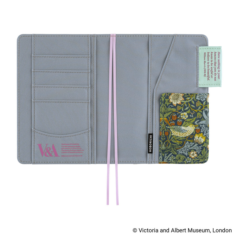 Hobonichi A6 Techo Cover Only - V&A Series: Strawberry Thief
