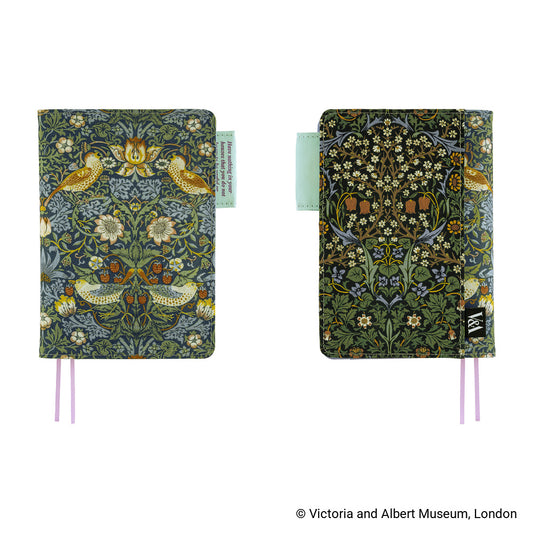 Hobonichi A6 Techo Cover Only - V&A Series: Strawberry Thief