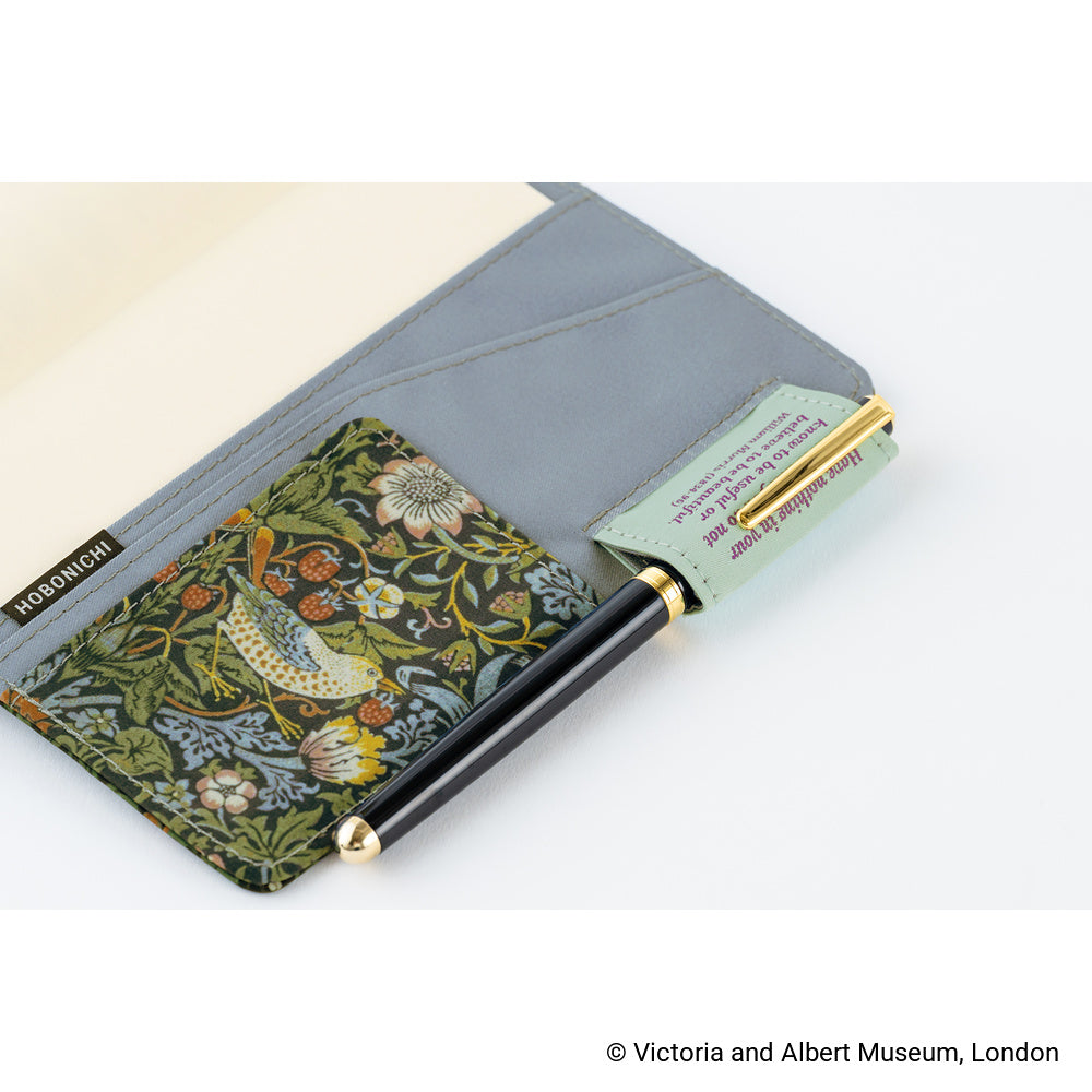 Hobonichi A6 Techo Cover Only - V&A Series: Strawberry Thief
