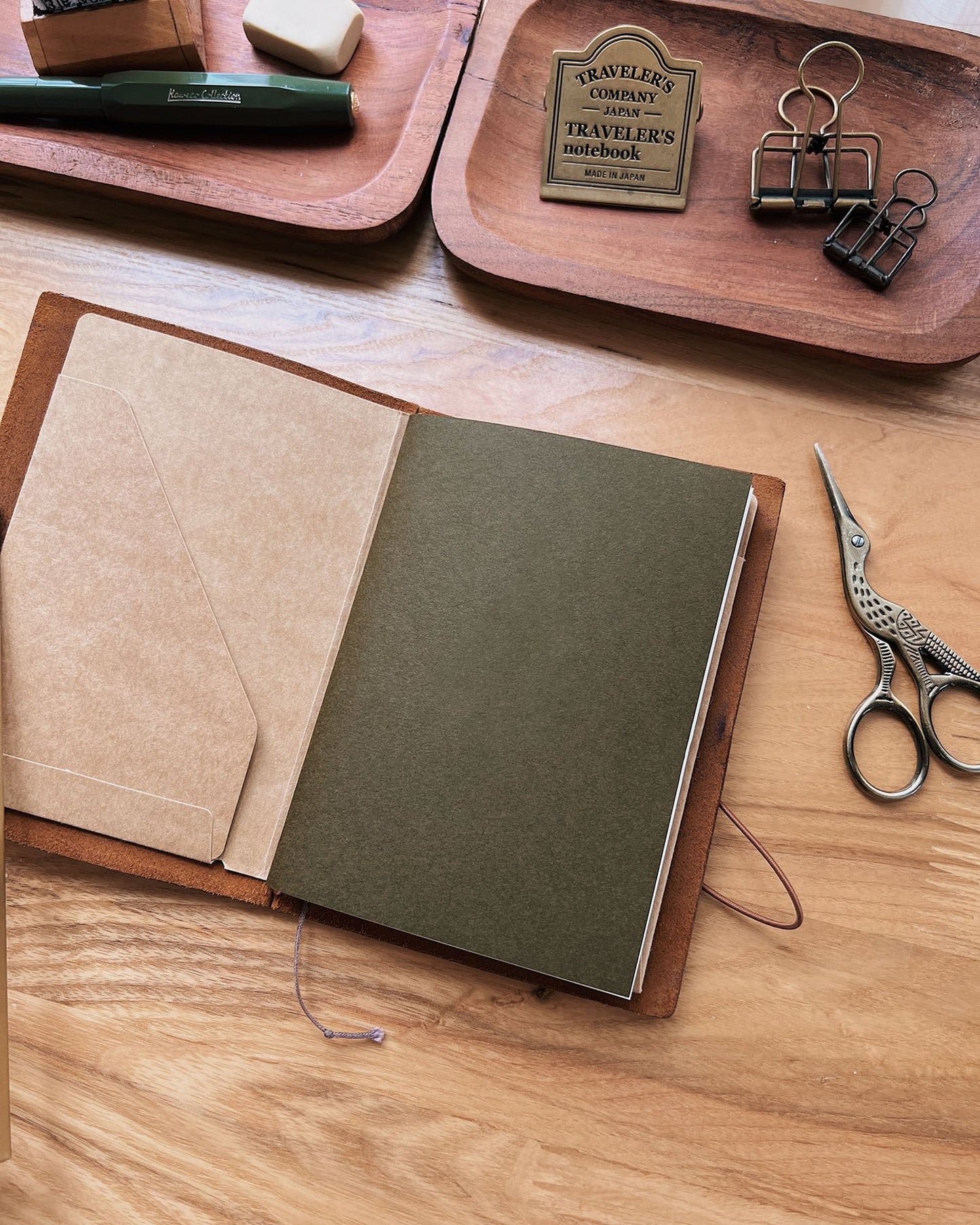 Sarica Studio Passport TN Notebook - Olive Green