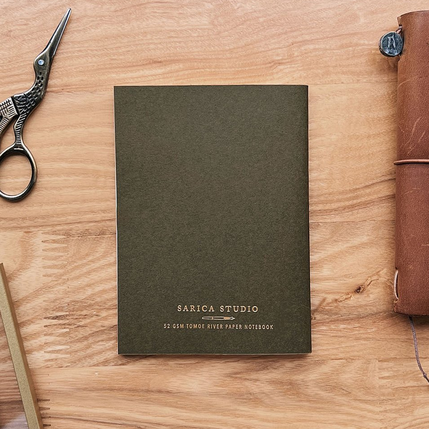 Sarica Studio Passport TN Notebook - Olive Green