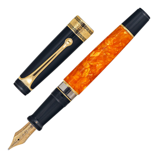 Aurora Optima Auroloide Fountain Pen - O' Sole Mio - Gold Trim