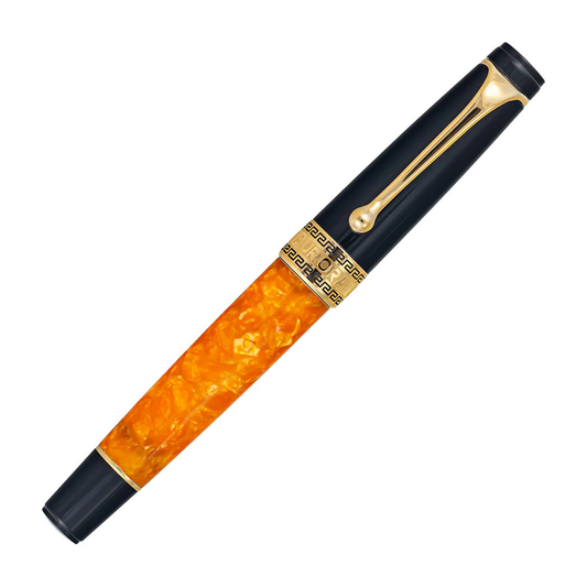 Aurora Optima Auroloide Fountain Pen - O' Sole Mio - Gold Trim