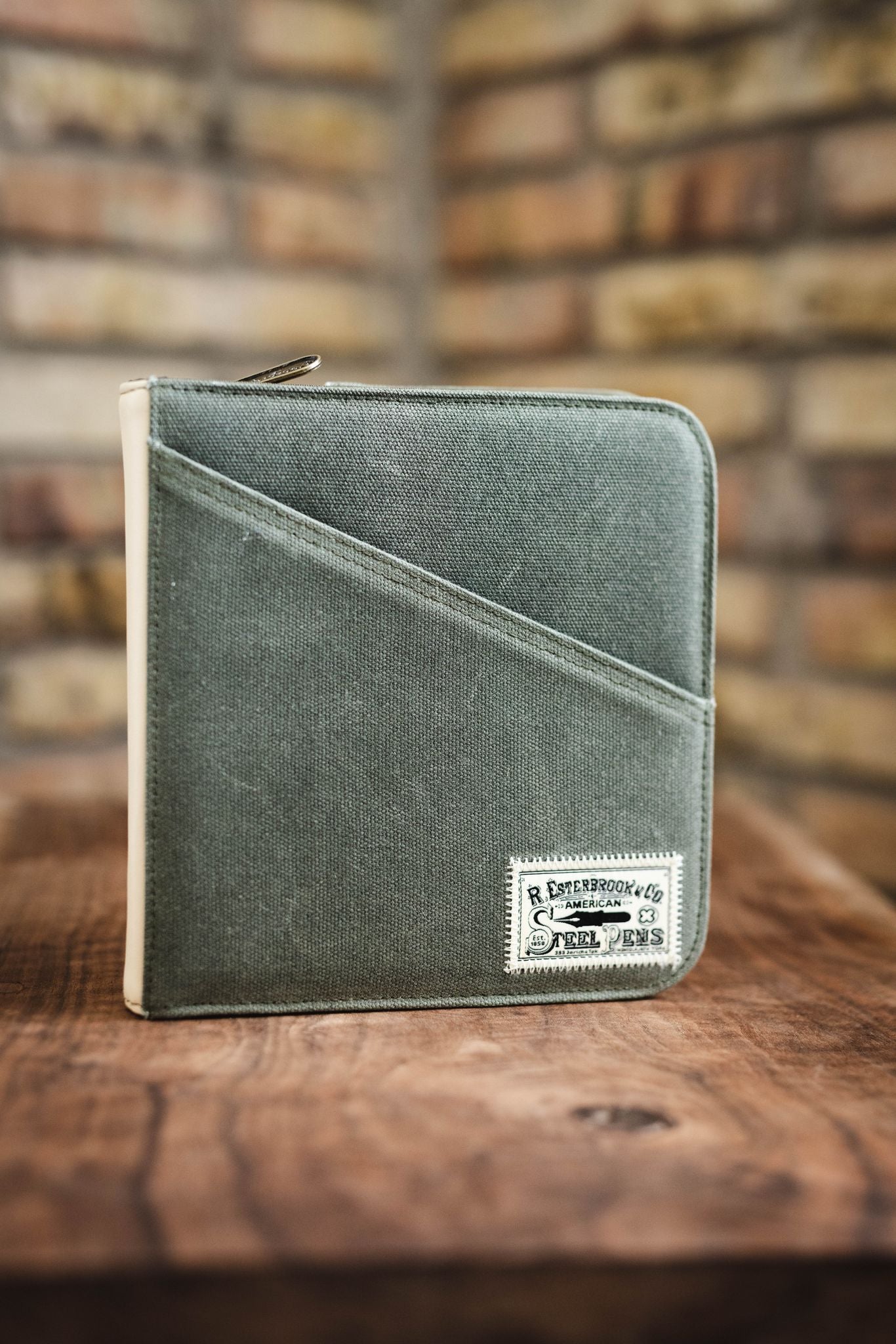 Esterbrook 20 Pen Zipper Pen Case - Army Green