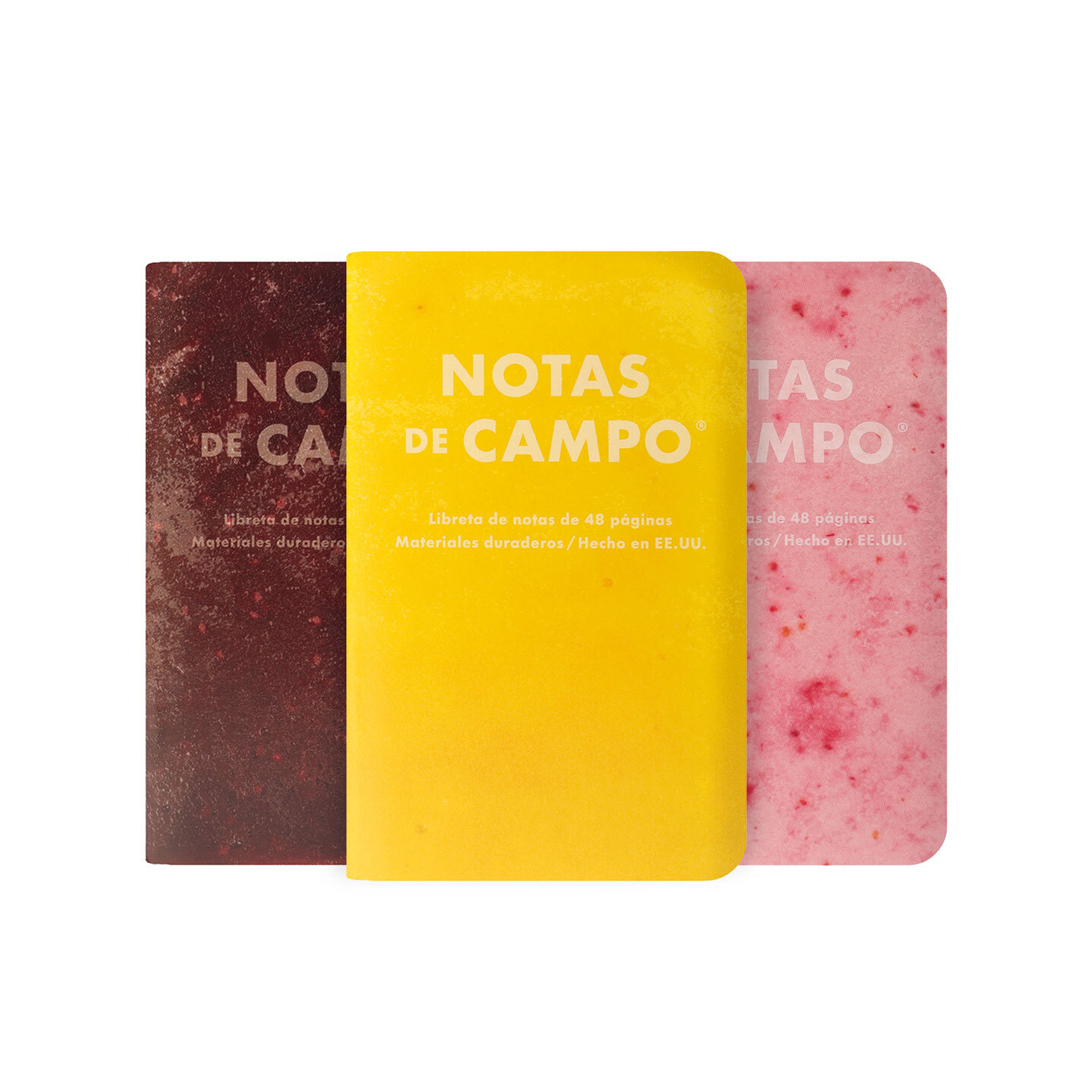 Field Notes Quarterly Edition Memo Notebook - Paletas Series B: Piña, Jamaica, Fresas con Crema (3-Pack)
