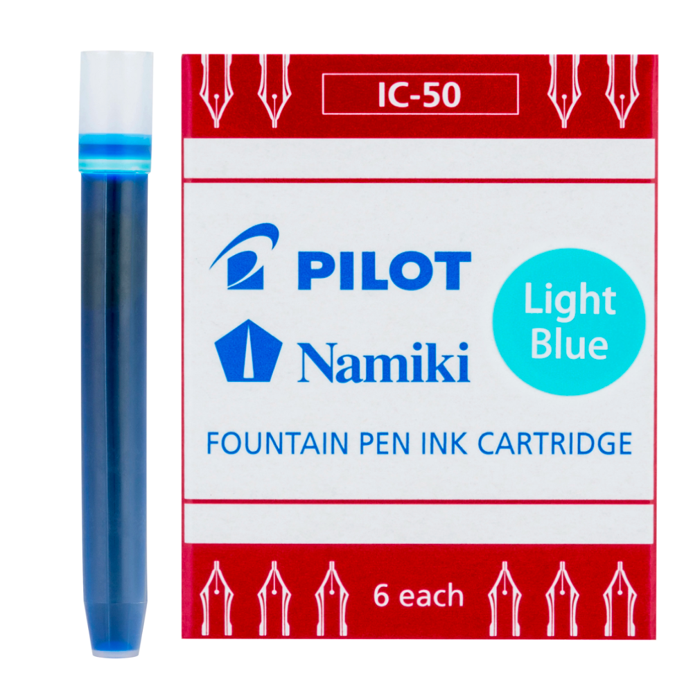 Pilot Namiki Fountain Pen Ink Cartridges - Light blue – Dromgoole's ...