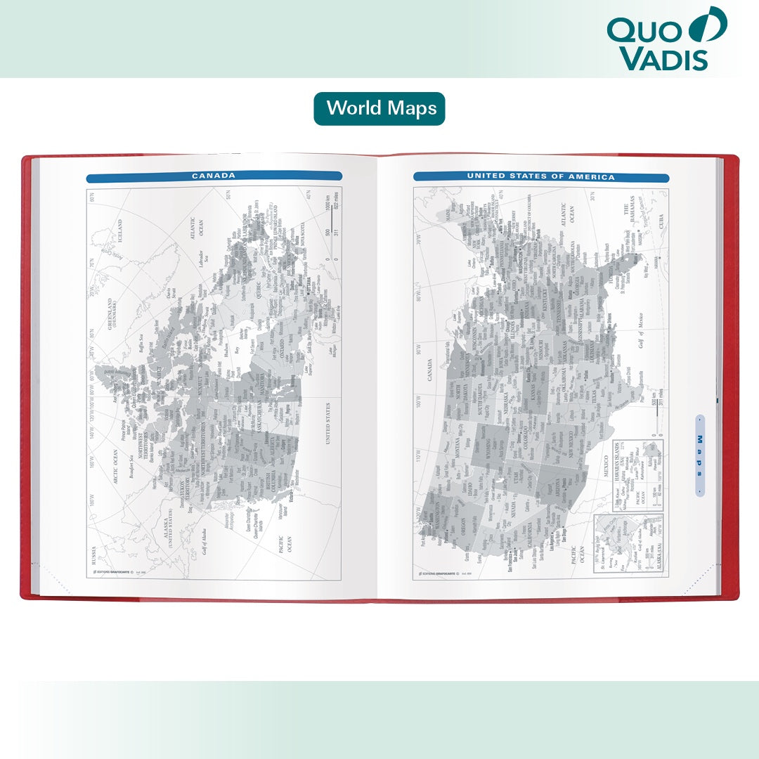 Quo Vadis 2026 President 13 Months Weekly Planner - Texas Blue