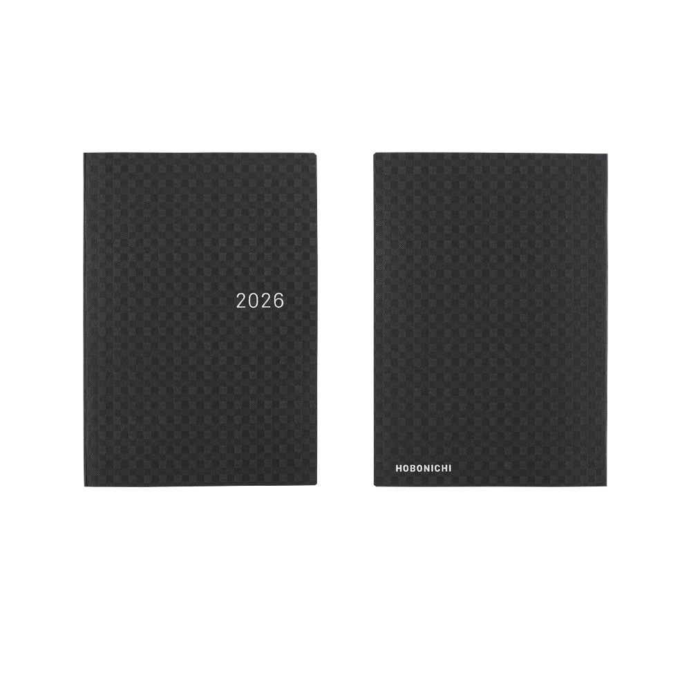 Hobonichi 2026 A6 Techo HON - Paper Series: Black Gingham