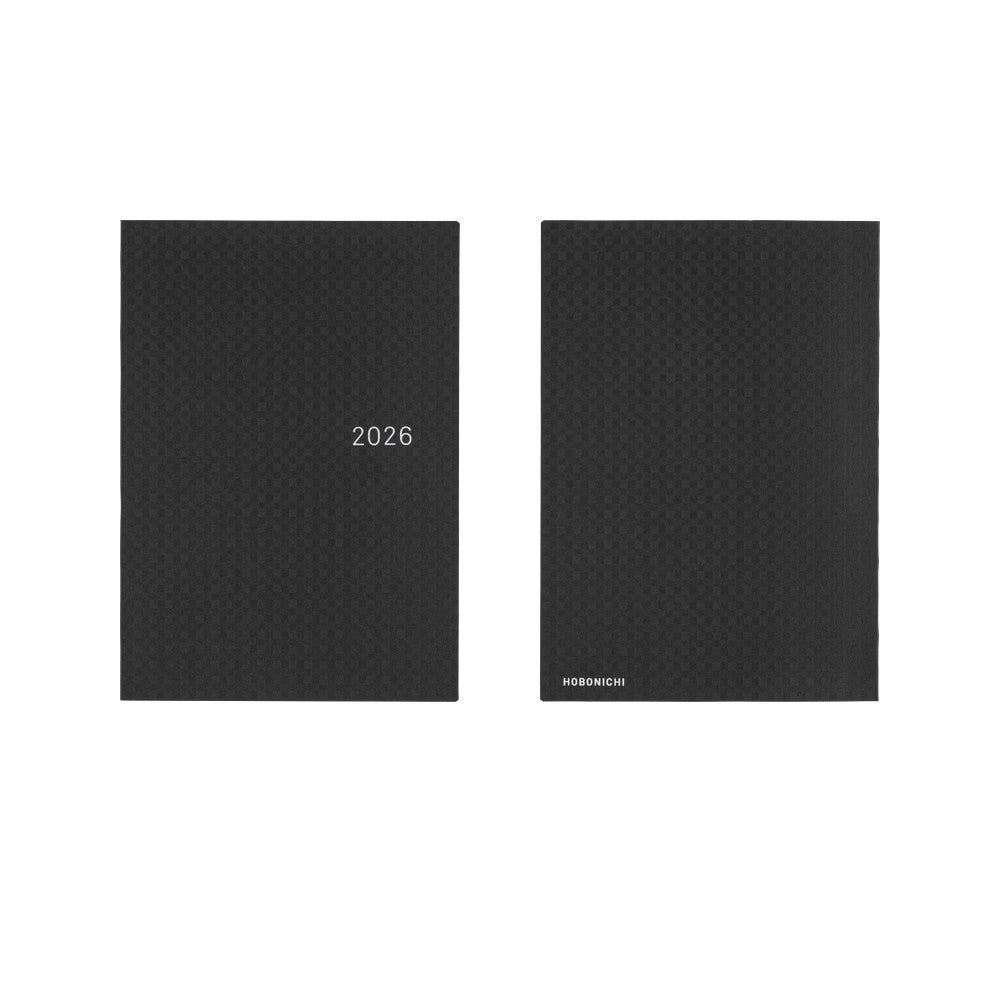 Hobonichi 2026 A5 Techo HON - Paper Series: Black Gingham
