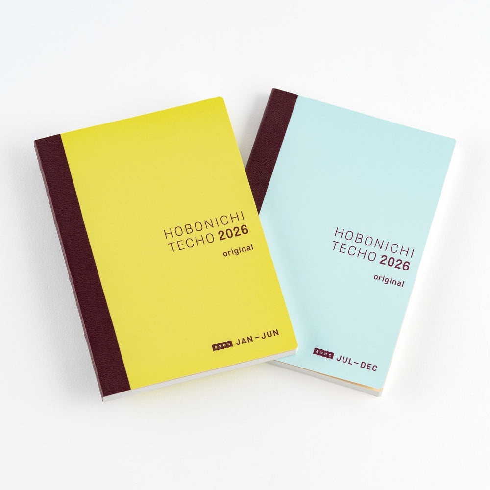 Hobonichi 2026 A6 Techo Original Avec Book - Set of 2 (Mon/Jan Start) (6-Month) (Japanese)