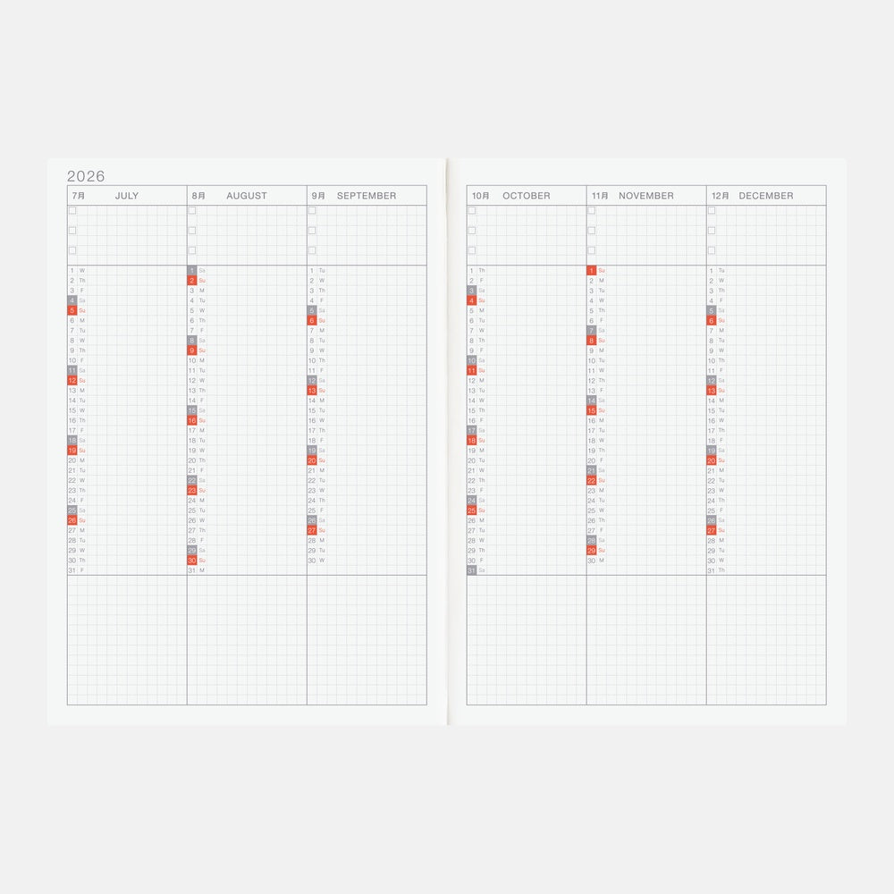 Hobonichi 2026 A5 Techo Cousin Book (English)