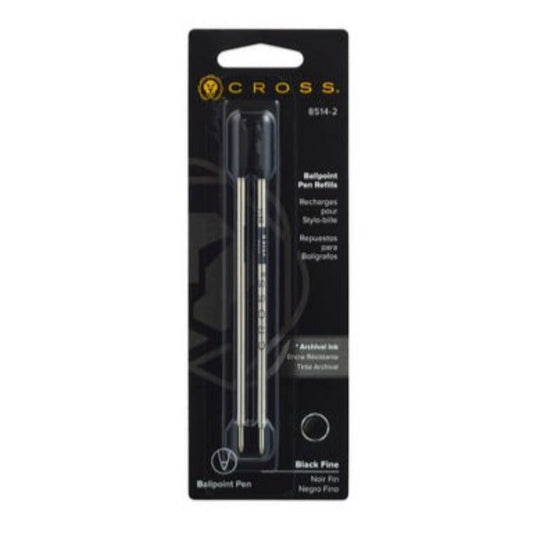 Cross Ballpoint Refill - Broad Black (2Pk)