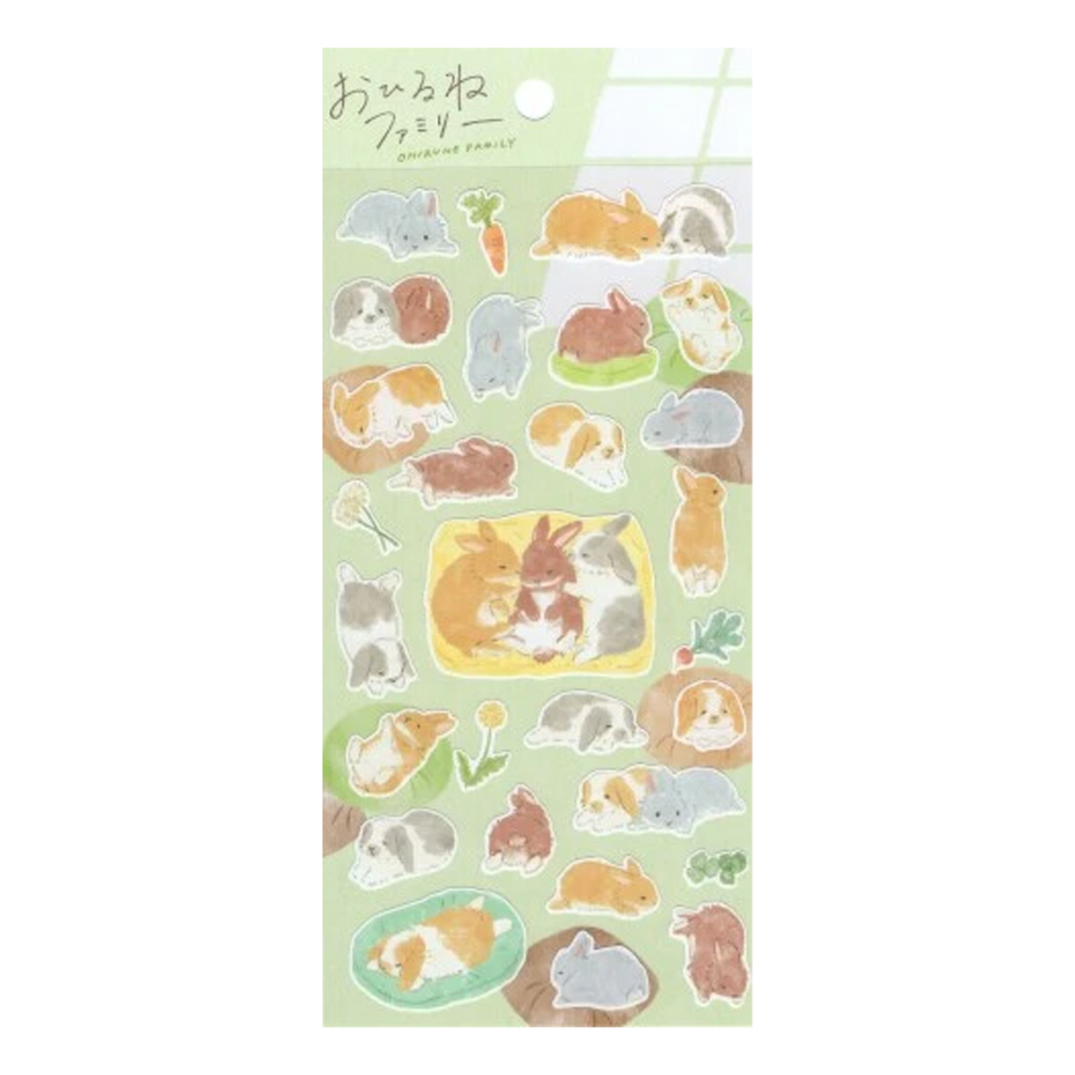 Mind Wave Ohirune Family Sticker - Rabbits