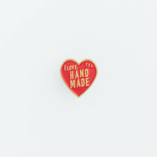 The Superior Labor Heart Logo Pin - Red