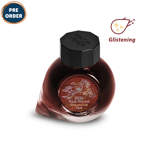 Colorverse Red Horse (15ml) Bottled Ink - Glistening Gold (2026 Special Ink)