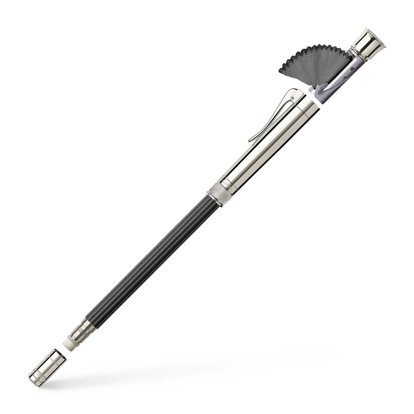 Graf von Faber-Castell Perfect Pencil - Black and Platinum Plated Trim