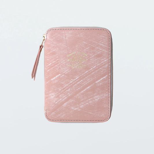 The Superior Labor Bridle Leather A6 Zip Organizer - Old Rose