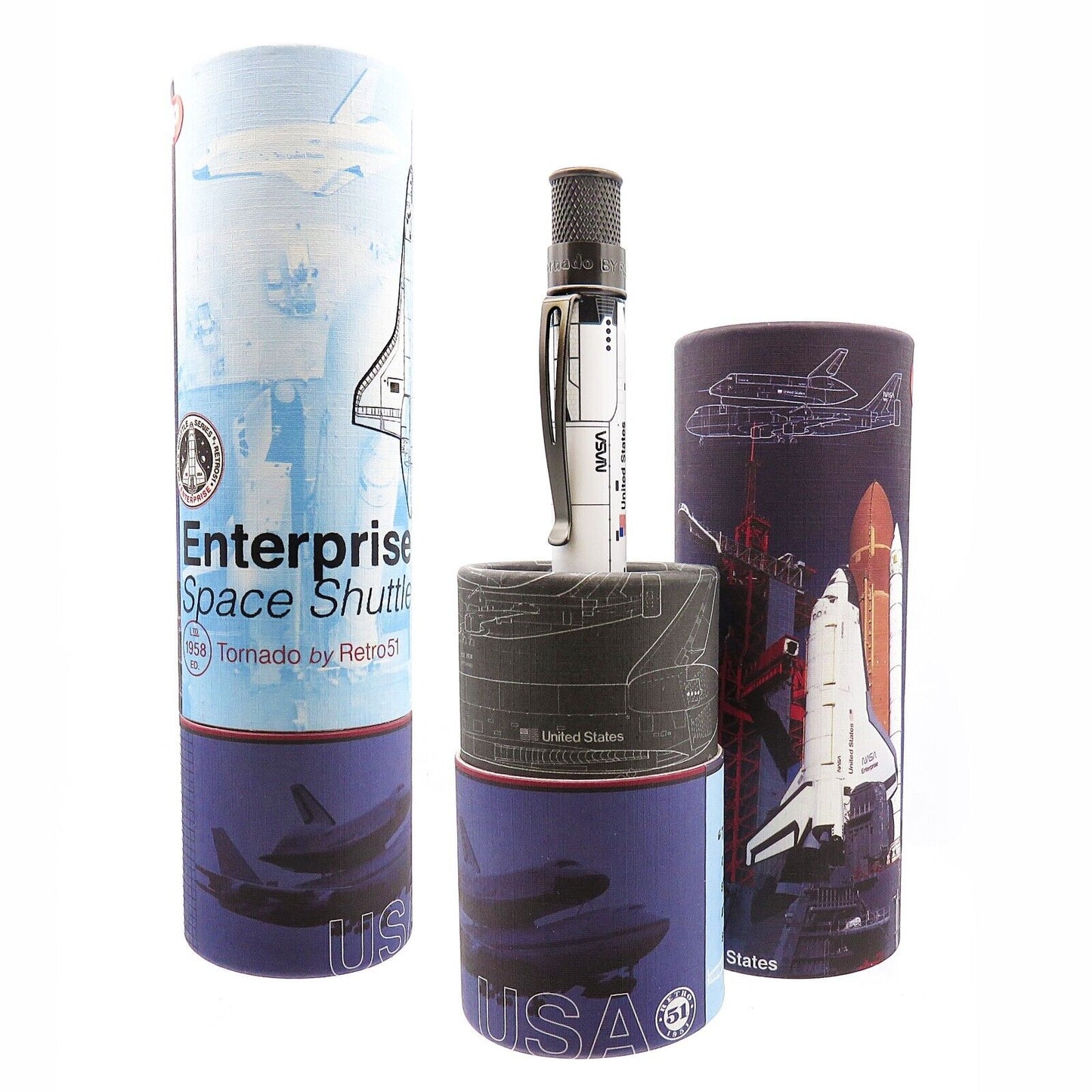 Retro 51 Collection Tornado Rollerball - Enterprise Shuttle - Open Tube