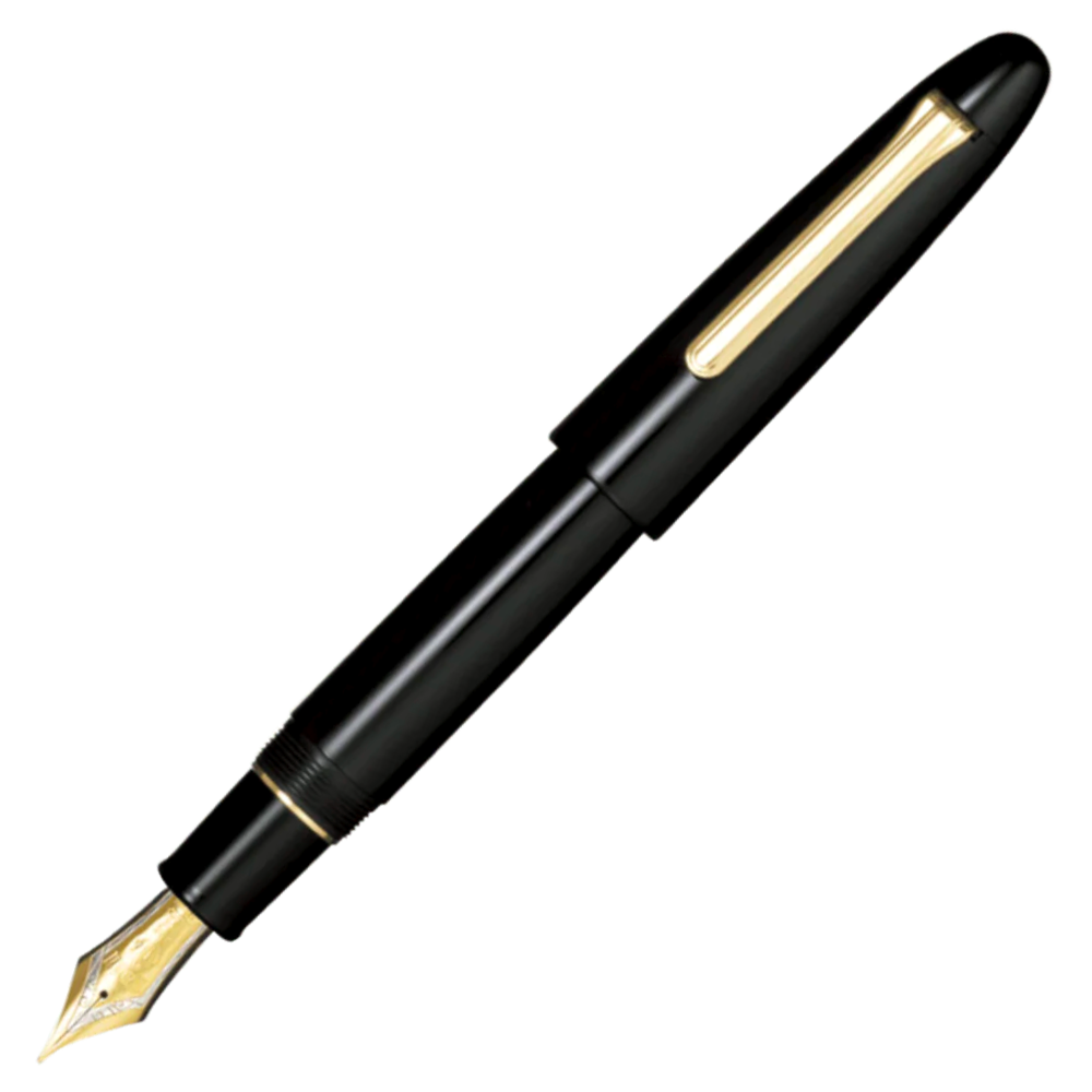 Sailor 1911 King of Pens Naginata-Togi Fountain Pen - Black with Gold Trim