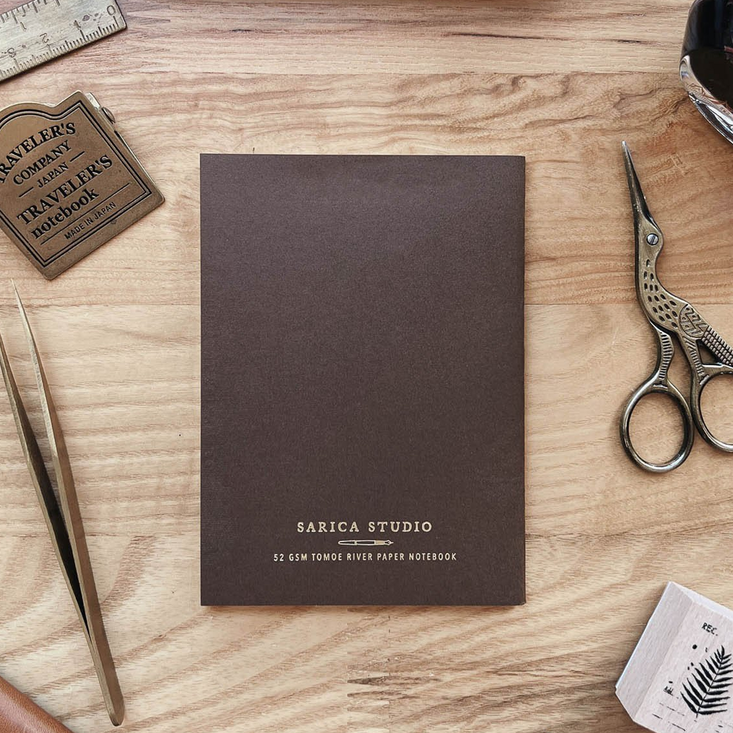 Sarica Studio Passport TN Notebook - Chestnut Brown