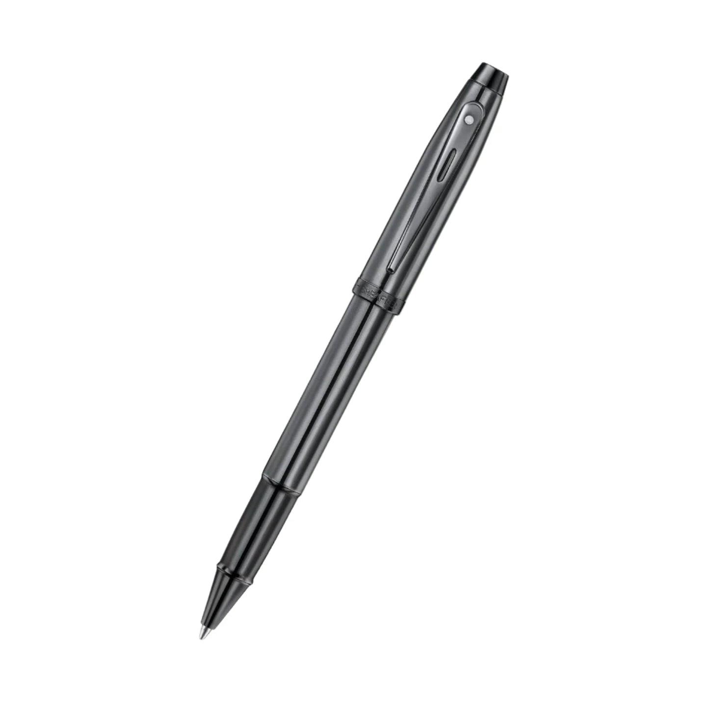 Sheaffer 100 Rollerball - Shiny Dark Grey Gunmetal with PVD Trim