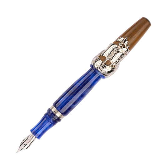 Maiora Nino Marino Columbus Fountain Pen - Silver (Limited Edition)