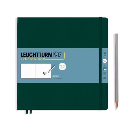 Leuchtturm1917 Sketchbook Square Hardcover - Forest Green