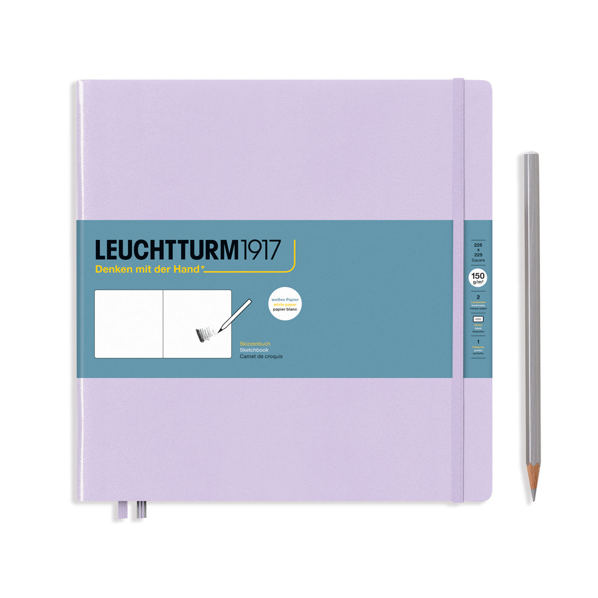 Leuchtturm1917 Sketchbook Square Hardcover - Lilac – Dromgoole's Fine ...