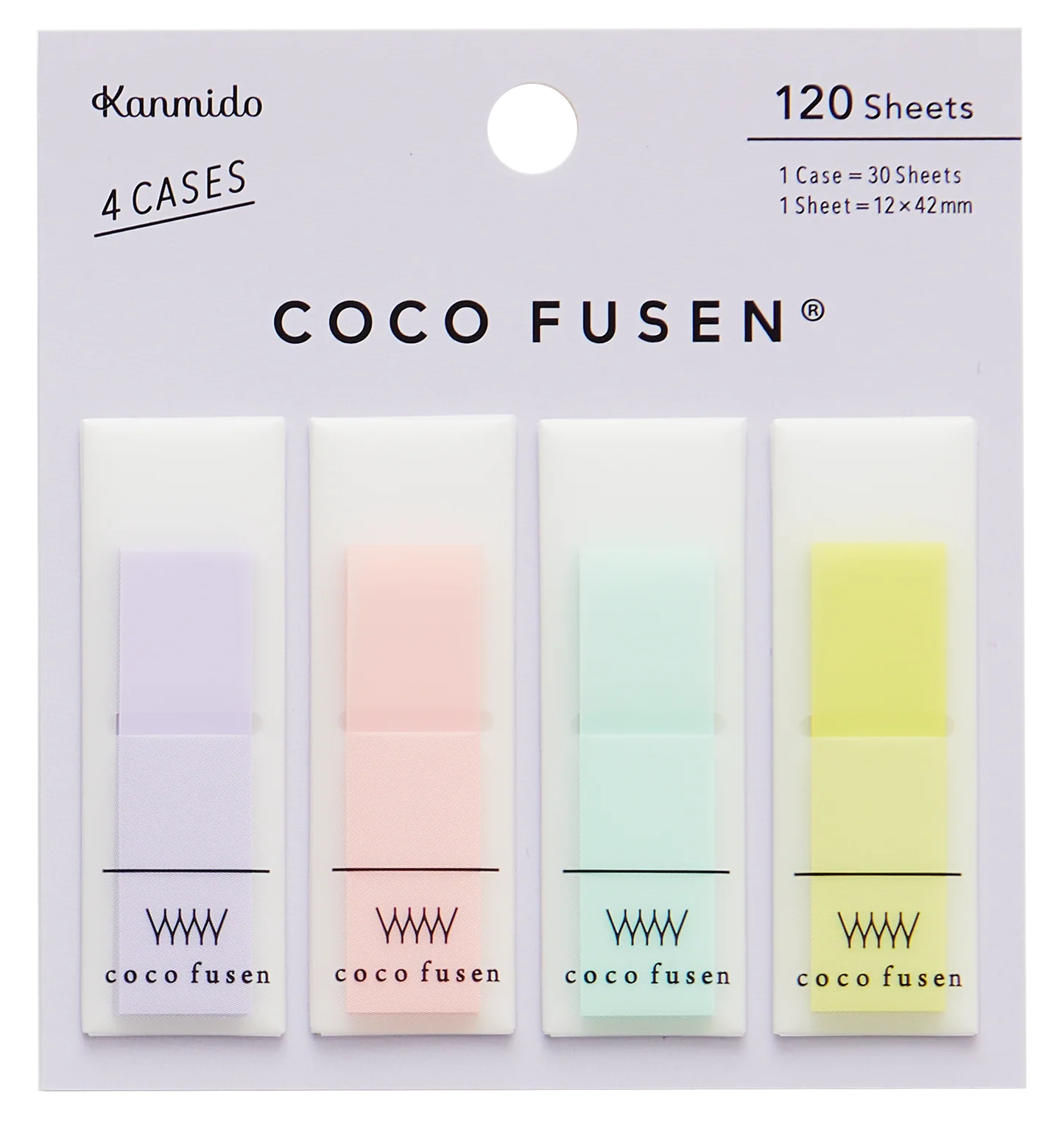 Kanmido Coco Fusen Medium Sticky Notes - Sherbert