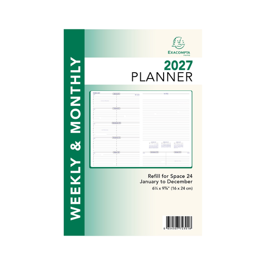 Quo Vadis 2027 Space 24 Planner Refill