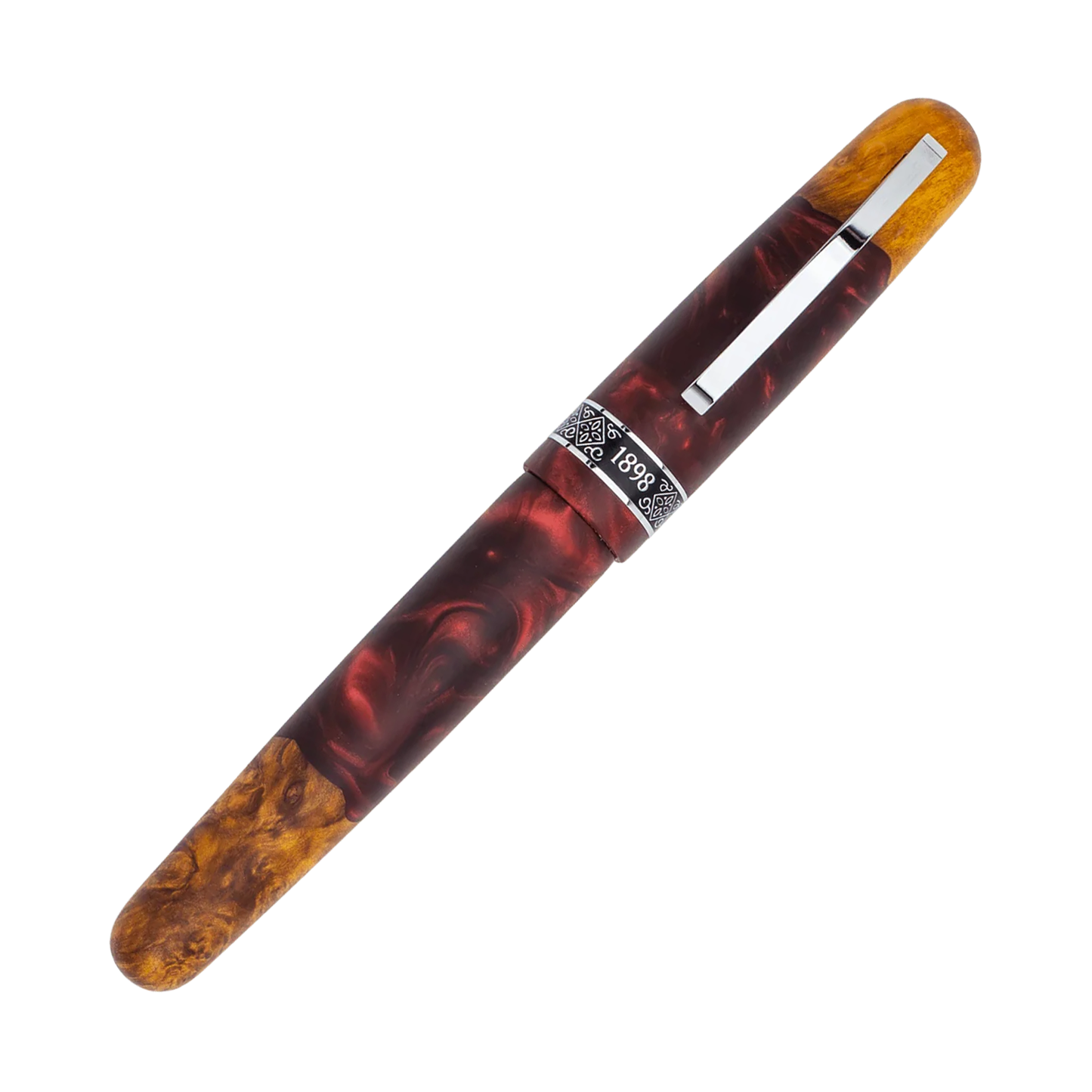 Conklin 1898 Spectra Fusion Rollerball - Burgundy with Chrome Trim (Limited Edition)