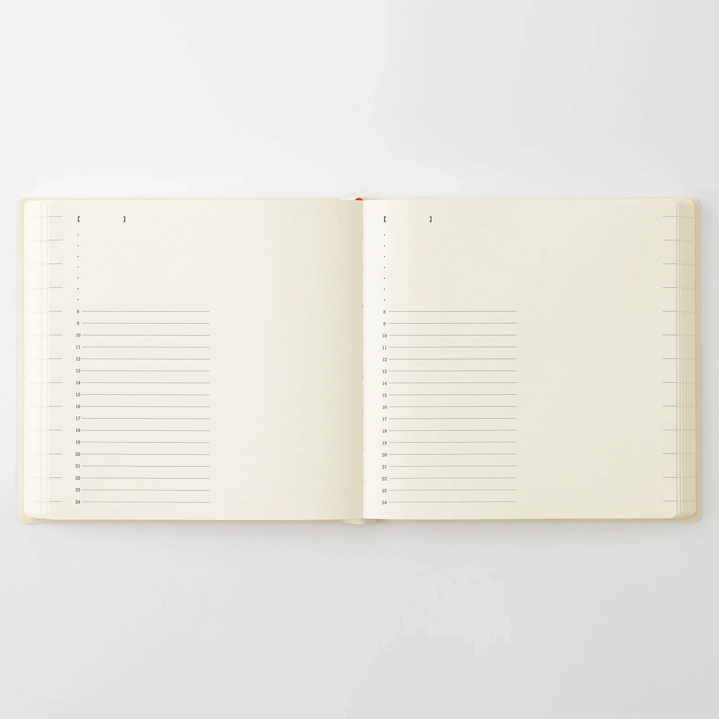 Midori 2027 MD Product Notebook Diary 1 Day 1 Page - A5 Square Size