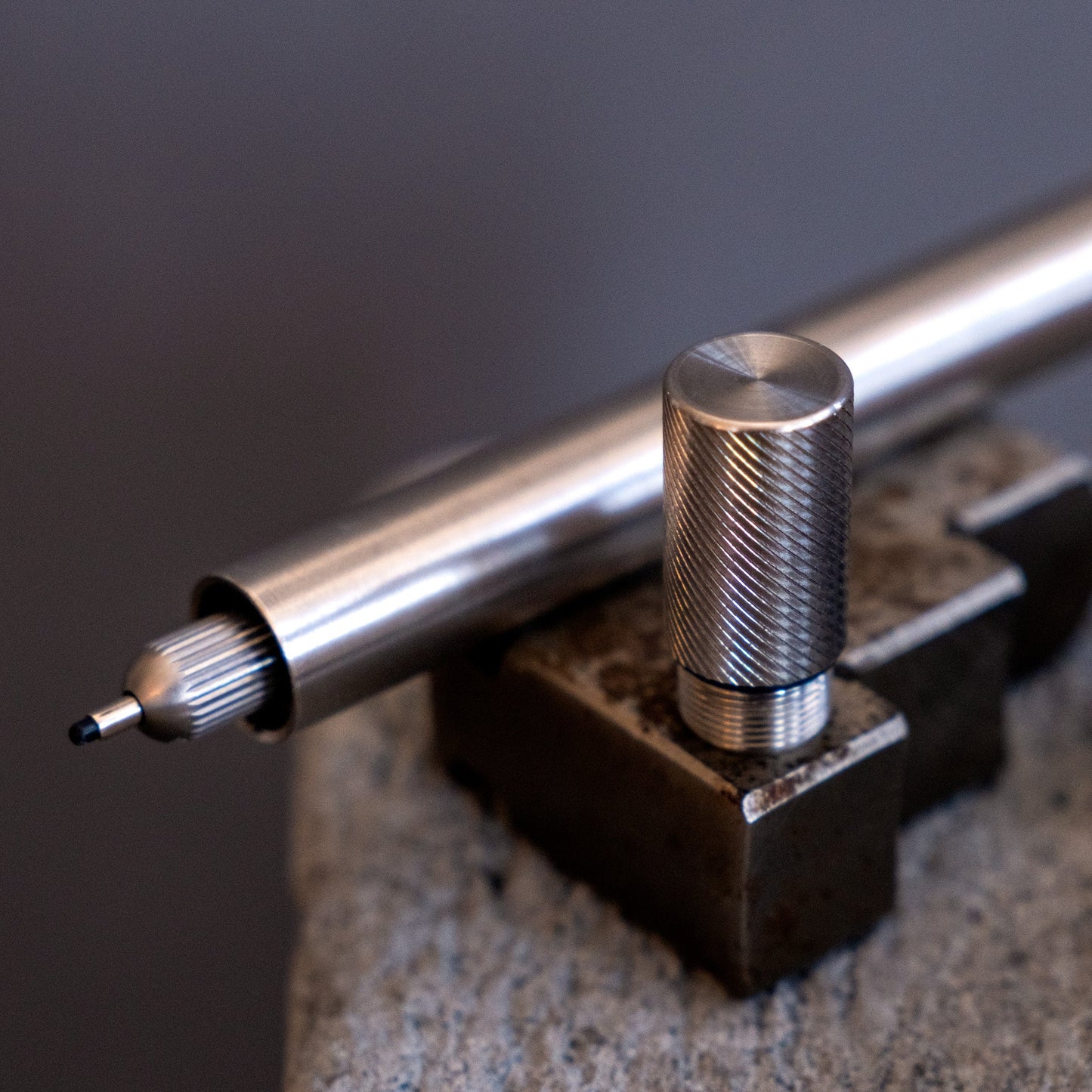 Tom's Studio Lumos Pro The Infinitely Refillable Pen - Stainless Steel (Duo Tip)