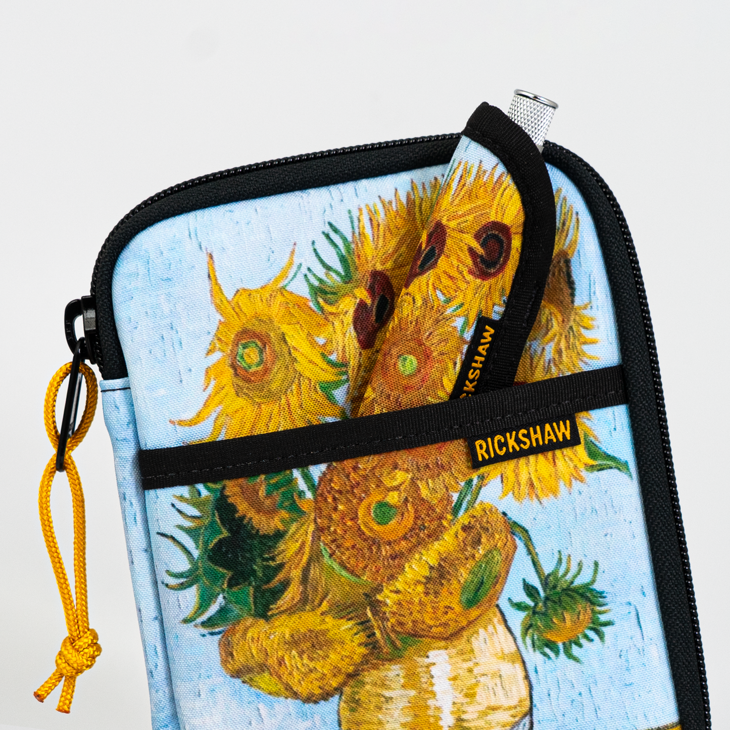 Rickshaw Bagworks Fillmore Pen Case - Van Gogh Sunflowers