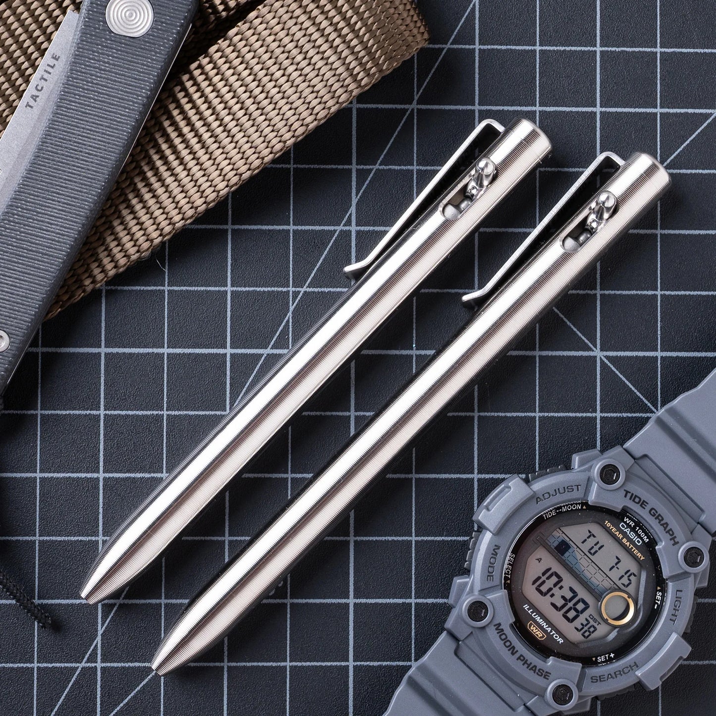 Tactile Turn Switch Pen -  Titanium