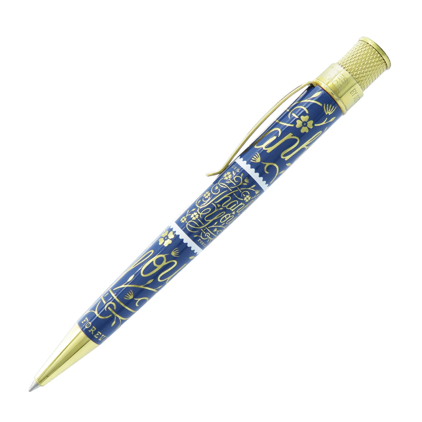 Retro 51 Collection Tornado Rollerball - USPS Thank You Stamp: Purple (A/P)