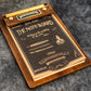 Galen Leather The Note Board Wooden Rhodia Notepad Holder - Walnut