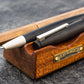 Galen Leather Wooden Pen Rest Pen and Brush Stand - Mahogany