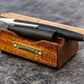 Galen Leather Wooden Pen Rest Pen and Brush Stand - Mahogany