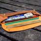 Galen Leather The Student Pencil Case - Crazy Horse Tan