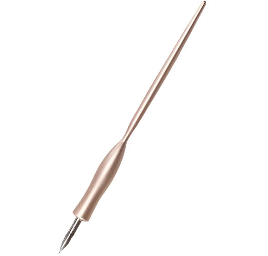 Tom's Studio Flourish Calligraphy Pen - Rose Gold (Straight)