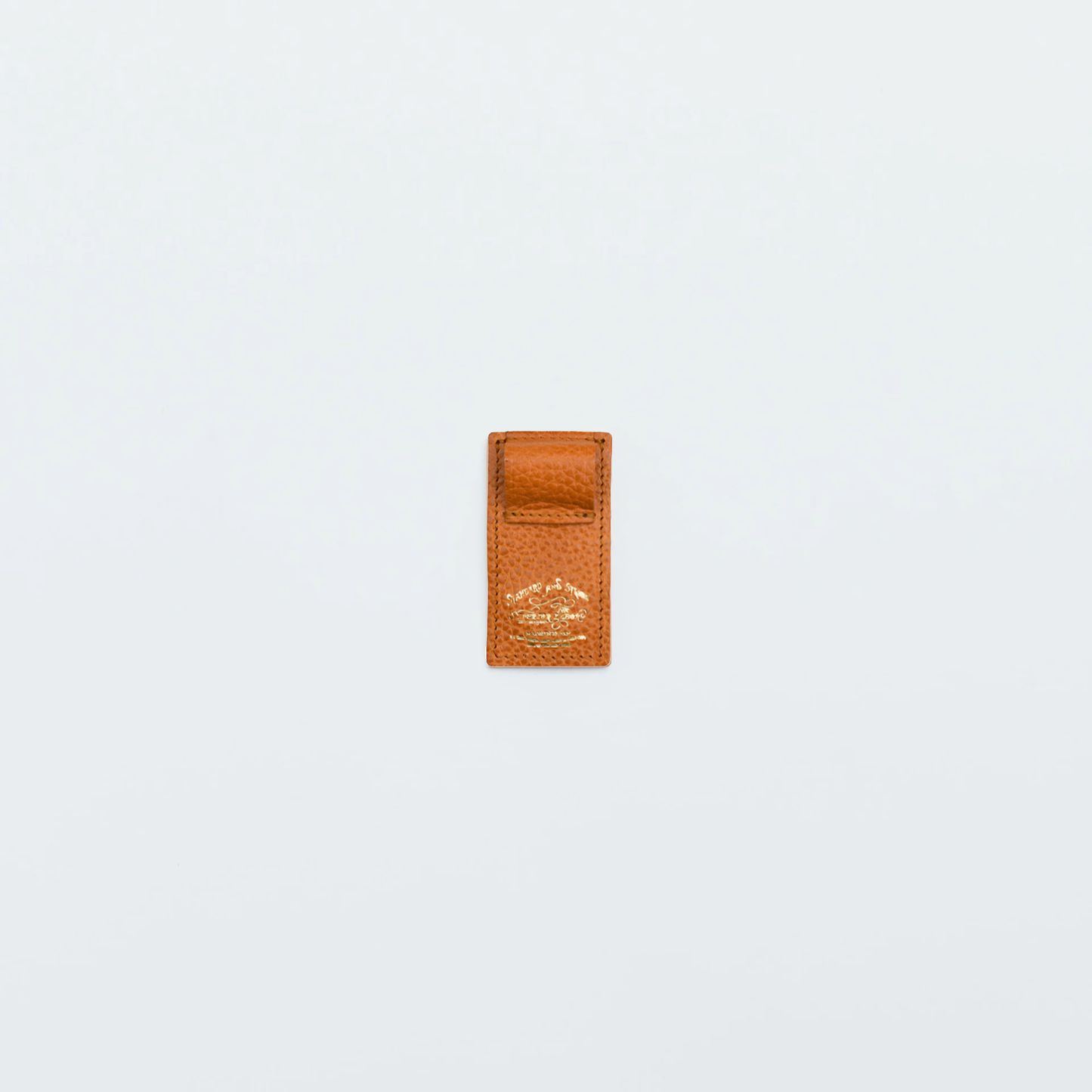 The Superior Labor Toscana Magnetic Leather Clip Pen Holder - Camel
