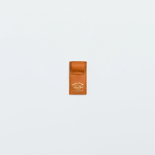 The Superior Labor Toscana Magnetic Leather Clip Pen Holder - Camel