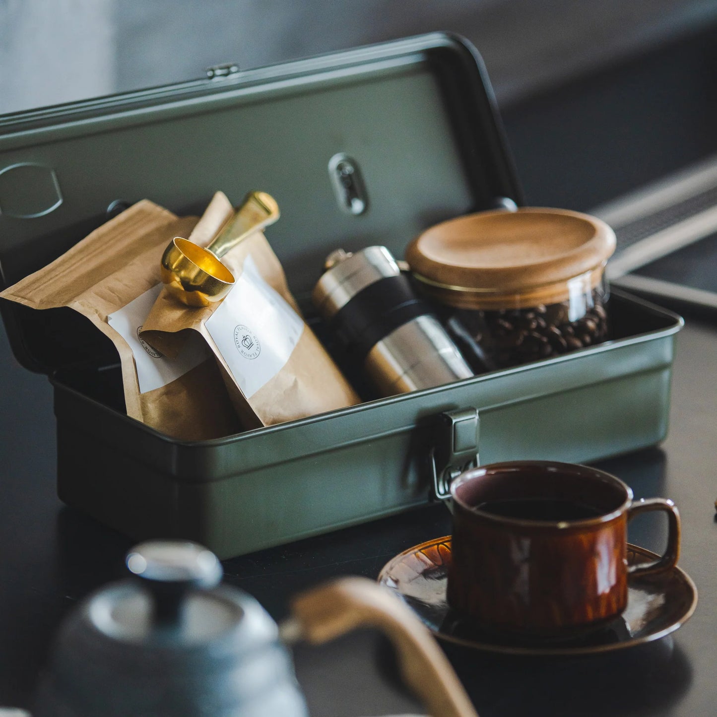 TOYO Trunk Shape Toolbox T-320 - Moss Green