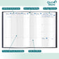 Quo Vadis 2026 Trinote 13 Months Weekly Planner - Texas Blue