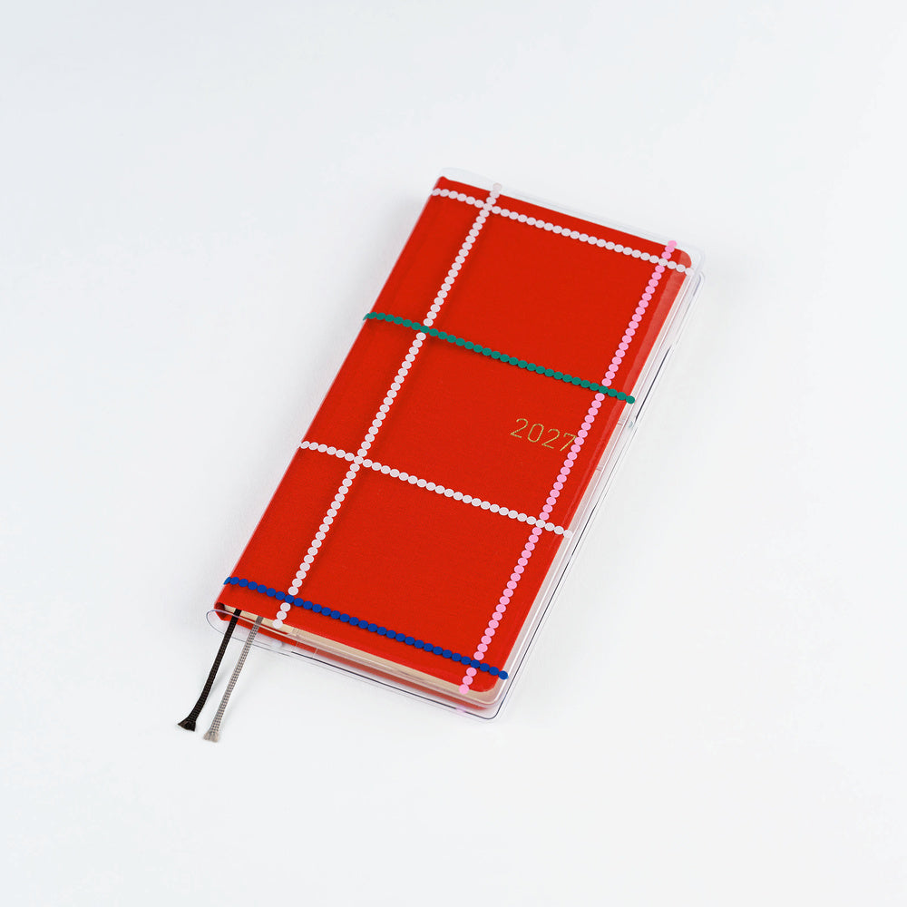 Hobonichi Weeks Clear Cover - Yoshie Watanabe: (Dotted Plaid)